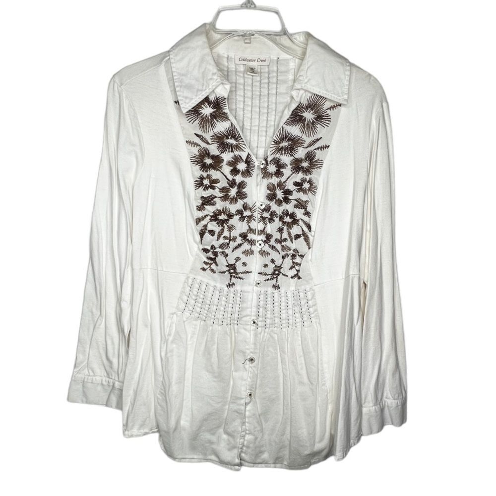 Coldwater Creek Embroidered Top